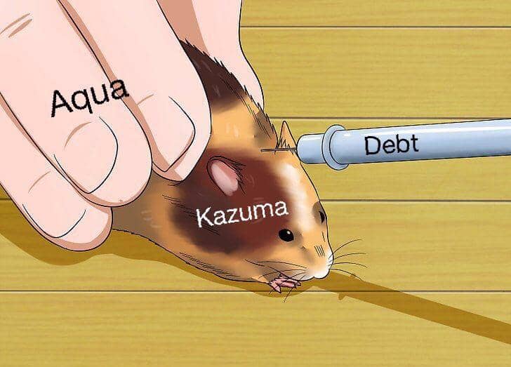 8 Meme Anime tentang Utang, Malah Didominasi sama Aqua