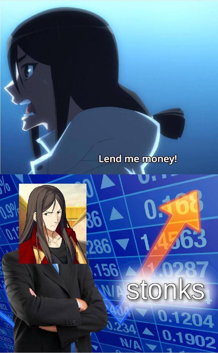 meme anime tentang utang