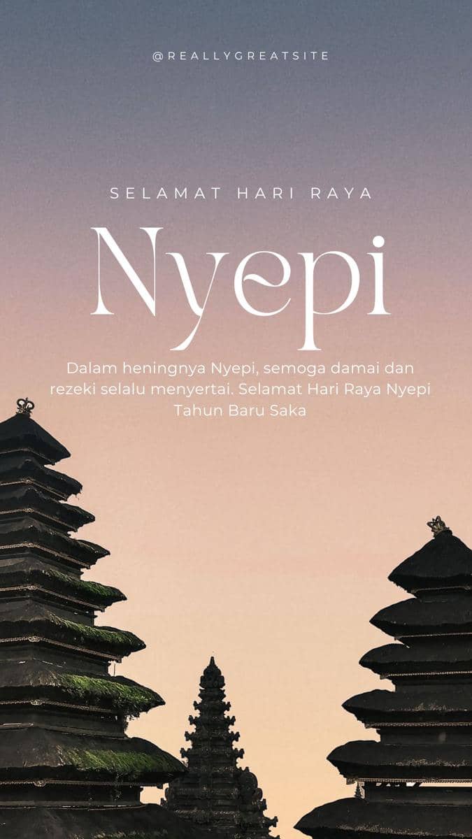 Poster Hari Raya Nyepi 2026 