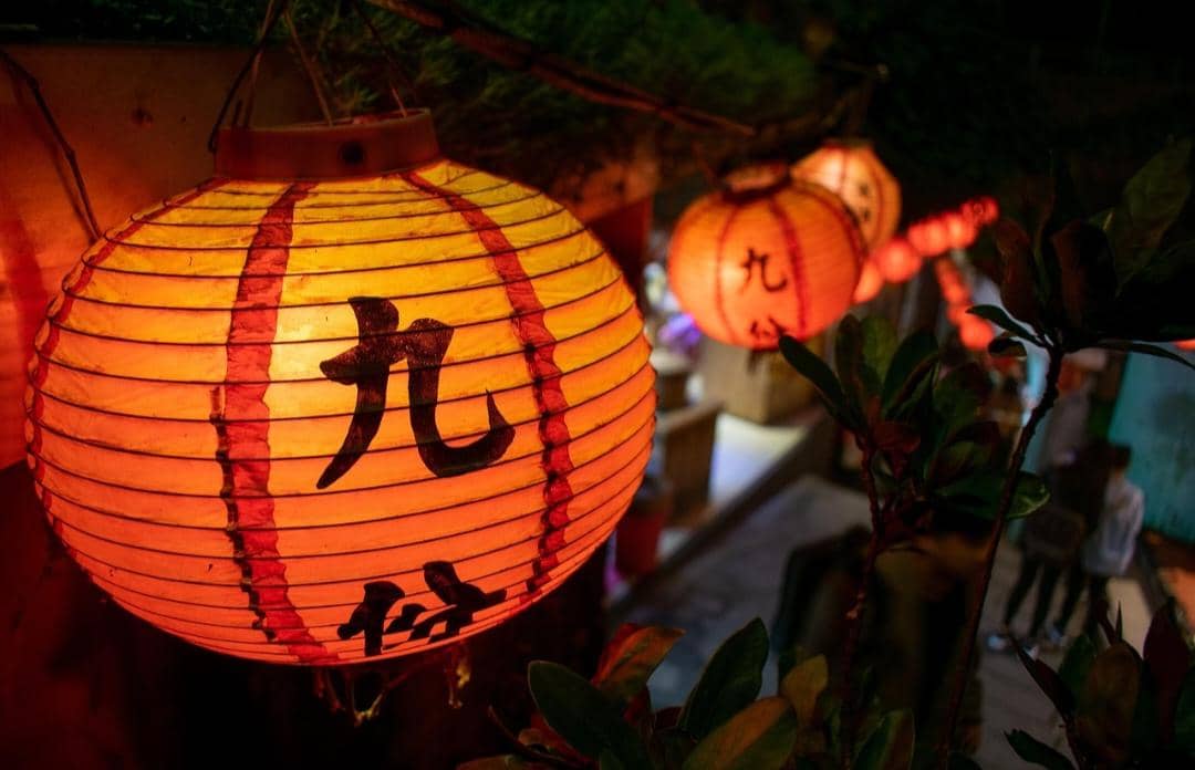 ilustrasi lampion festival Tiongkok 