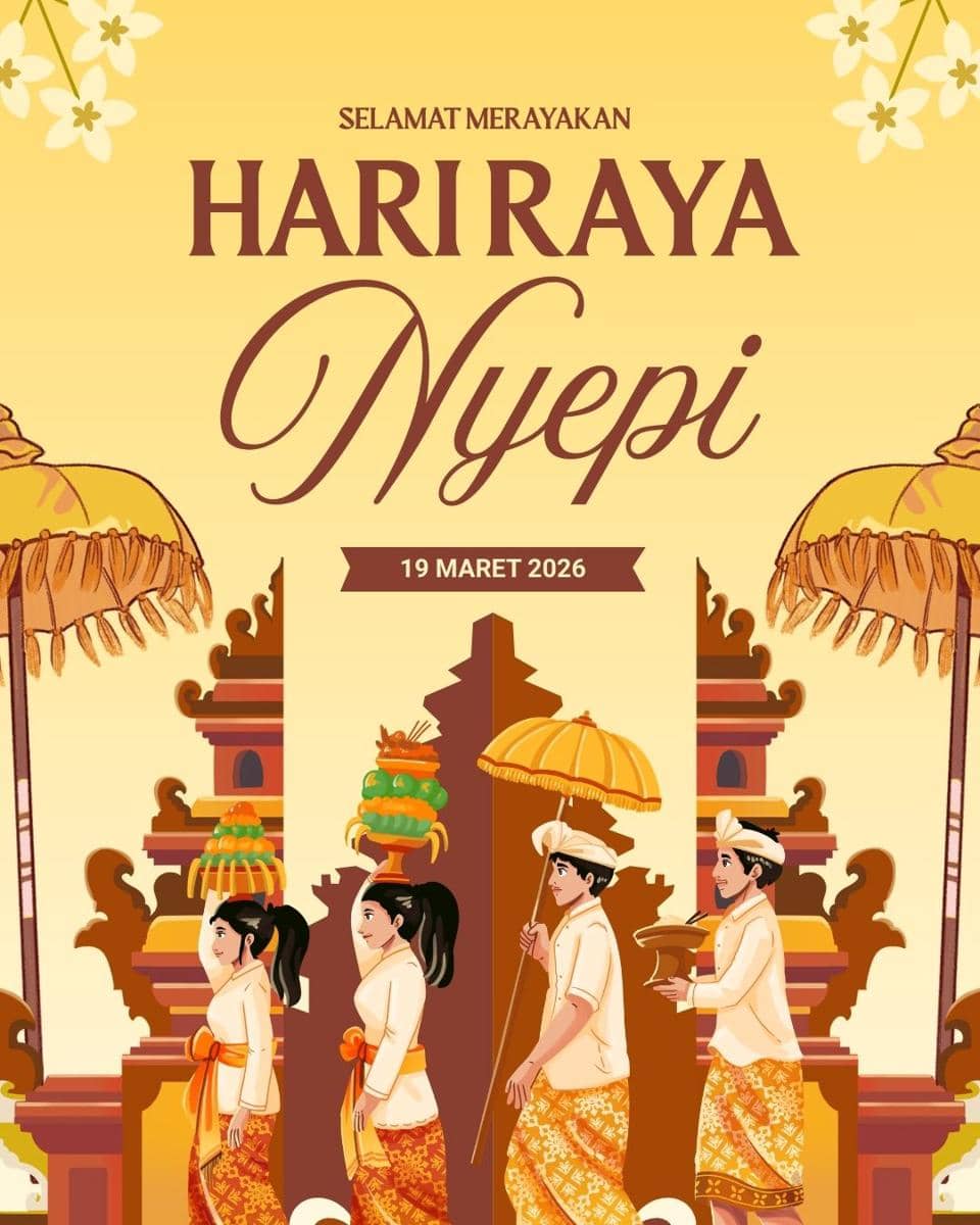 Poster Hari Raya Nyepi 2026