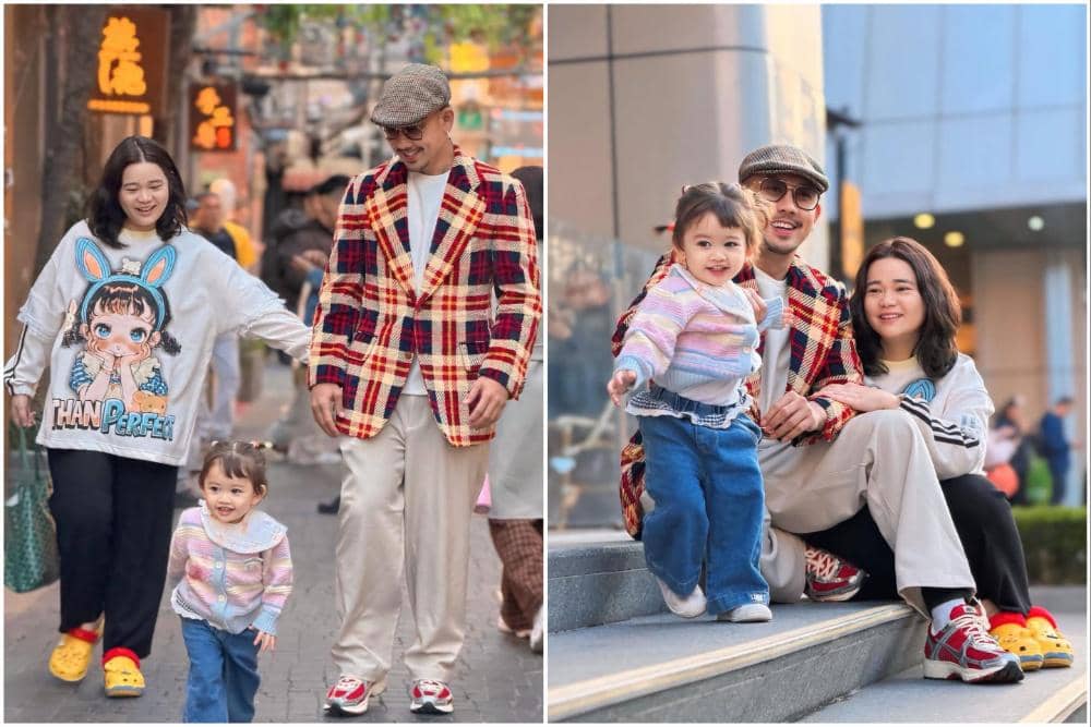 9 Potret Keluarga Denny Sumargo Jalan-jalan di Nanjing, China!