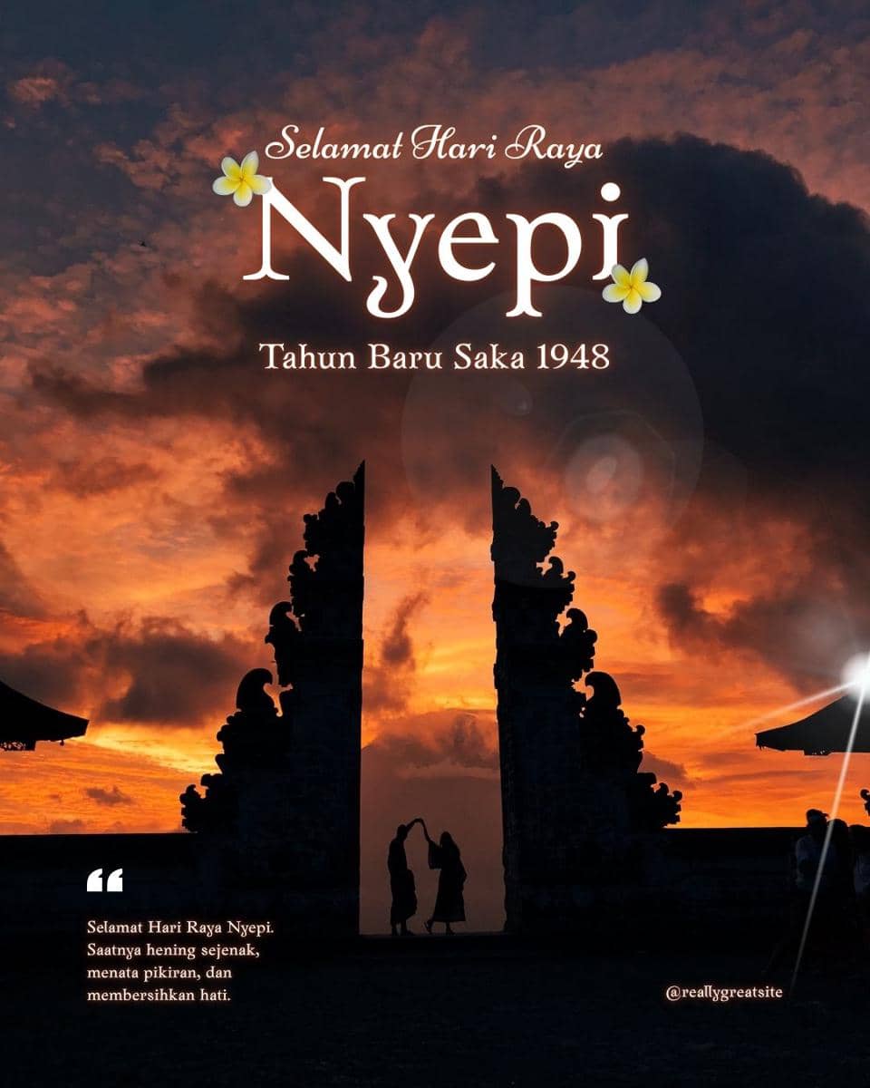 Poster Hari Raya Nyepi 2026 