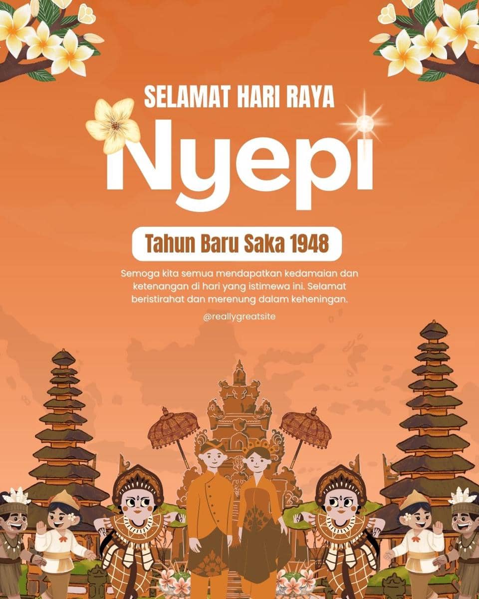 Poster Hari Raya Nyepi 2026