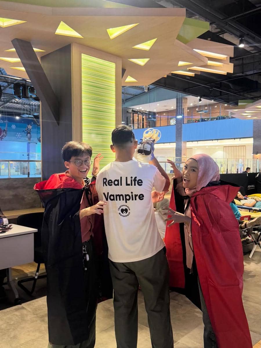 Daffa Wardhana donor darah saat Ramadan 2026.