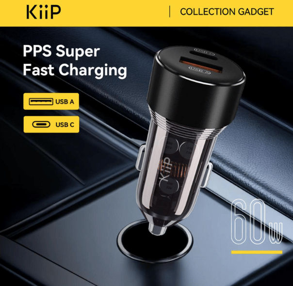 KiiP C15 Car Charger Mobil 60W