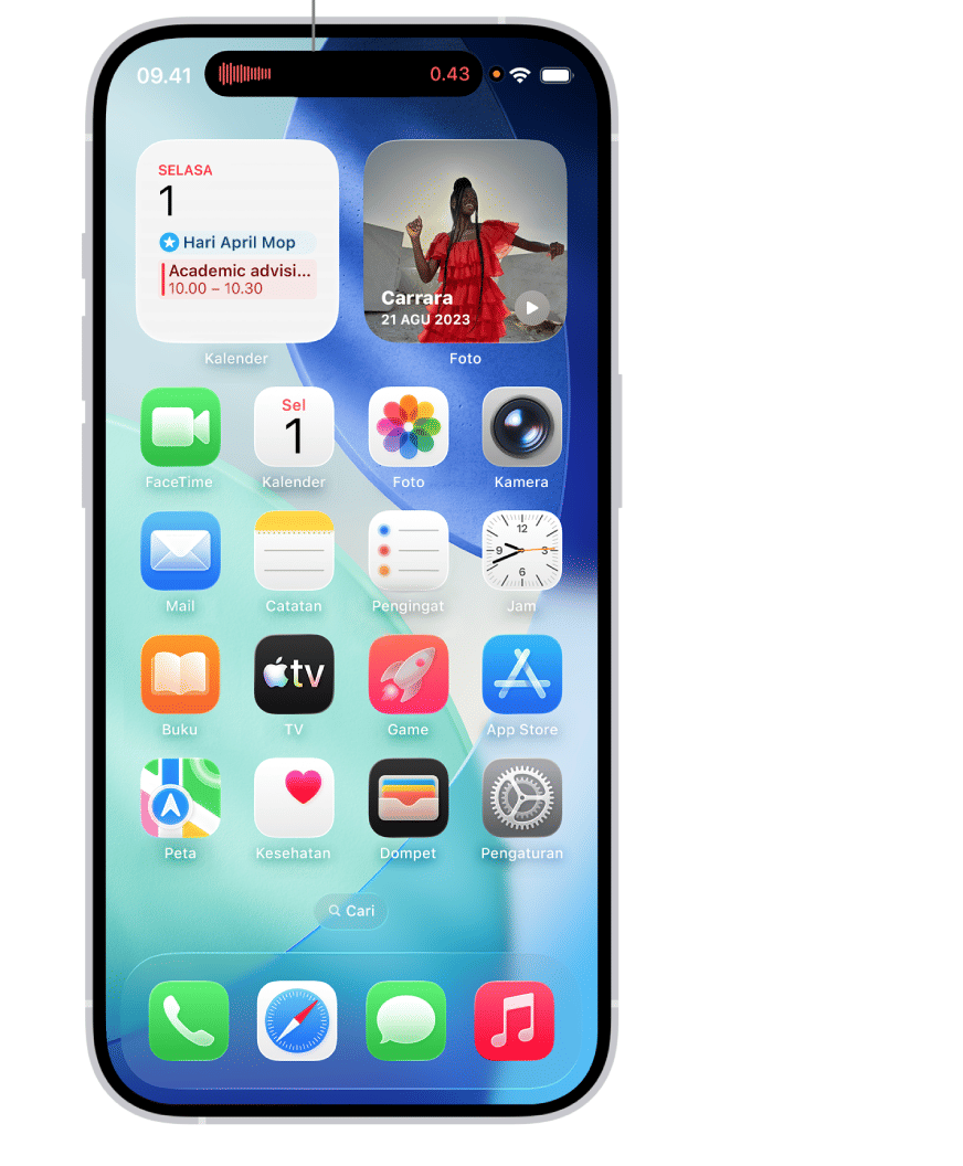 Dynamic Island pada iPhone