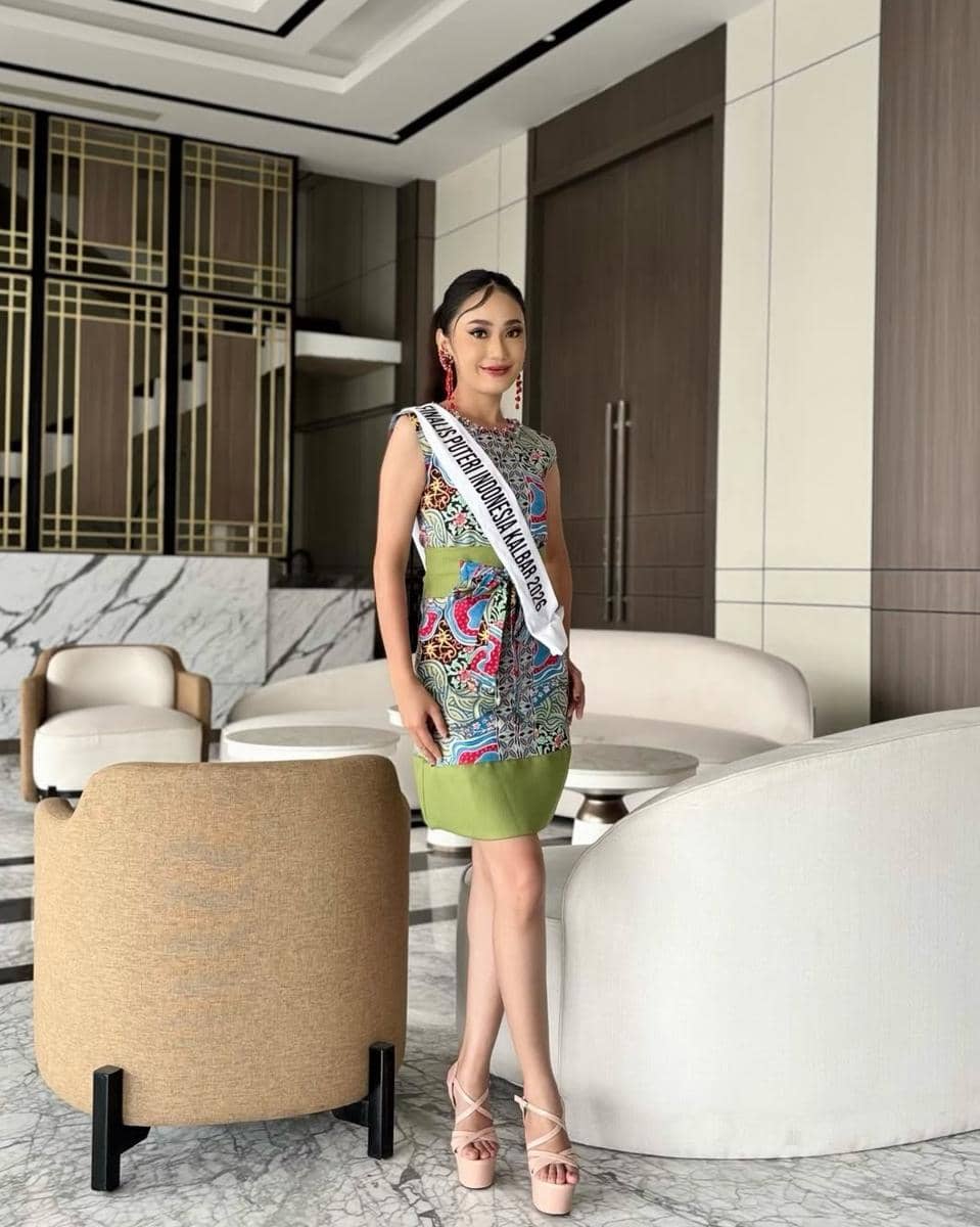 potret Anggelia Meryciana, Puteri Indonesia Kalimantan Barat 1 2026