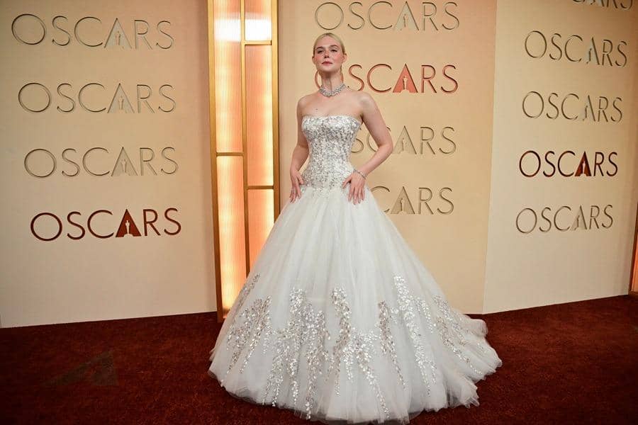 US actress Elle Fanning attends the 98th Annual Academy Awards at the Dolby Theatre in Hollywood, California on March 15, 2026. (Photo by Frederic J. Brown / AFP)