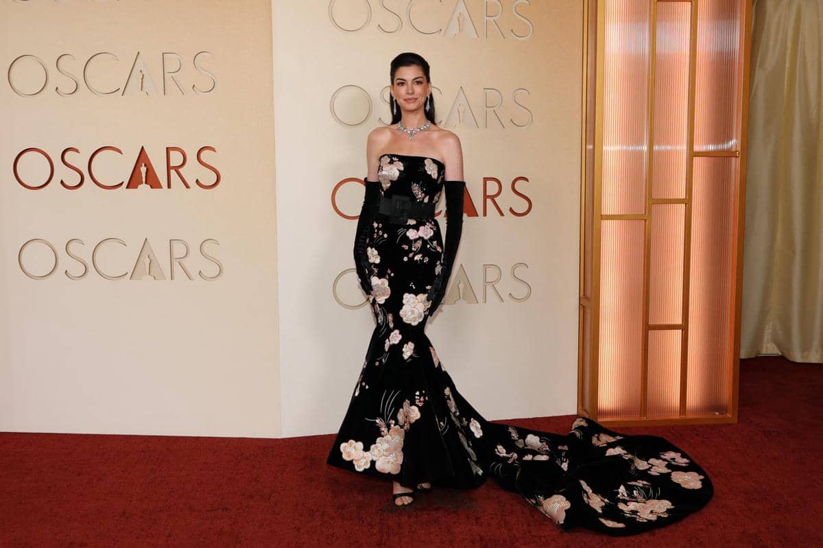 US actress Anne Hathaway attends the 98th Annual Academy Awards at the Dolby Theatre in Hollywood, California on March 15, 2026. (Photo by ANGELA WEISS / AFP)