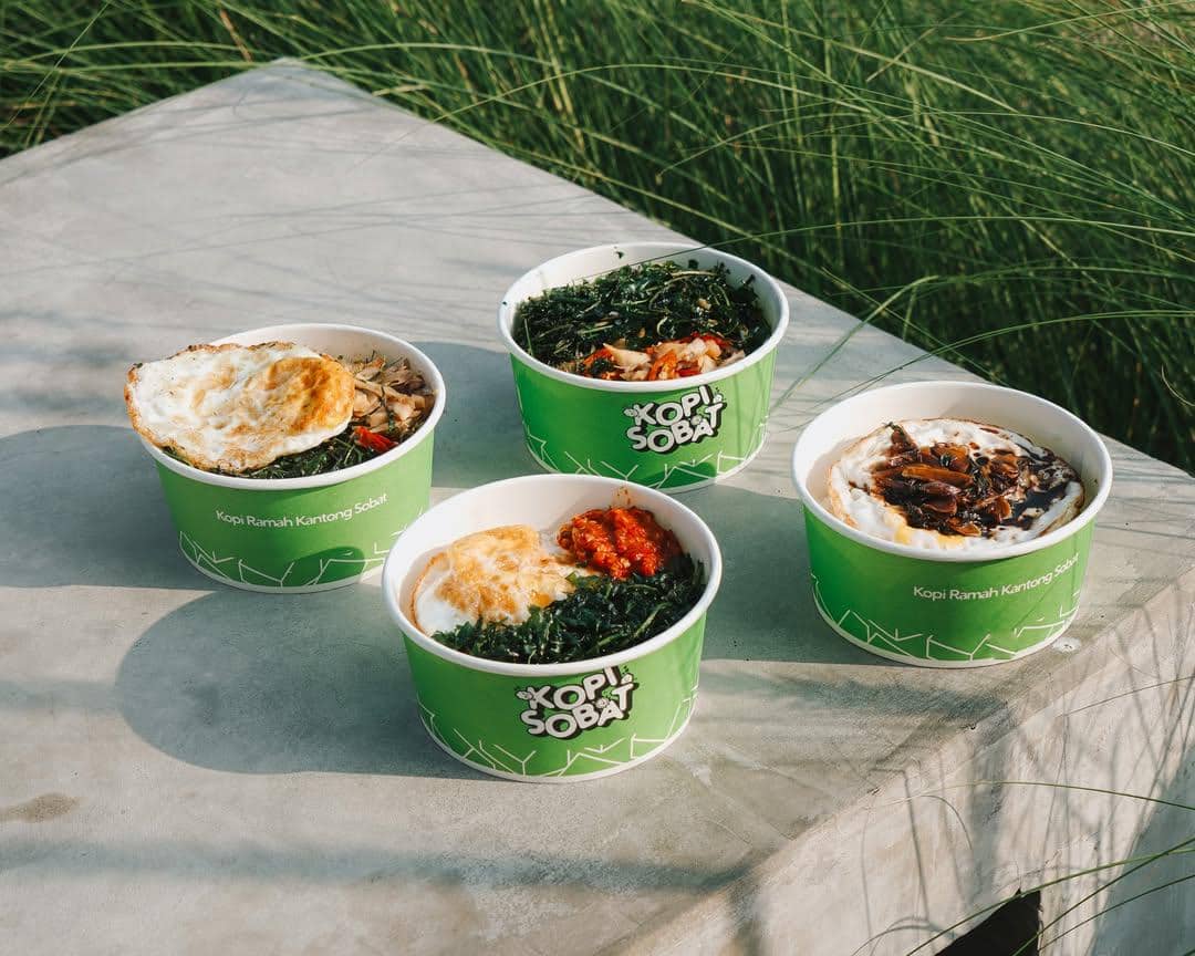 Potret menu rice bowl di Kopi Nako Sukabumi