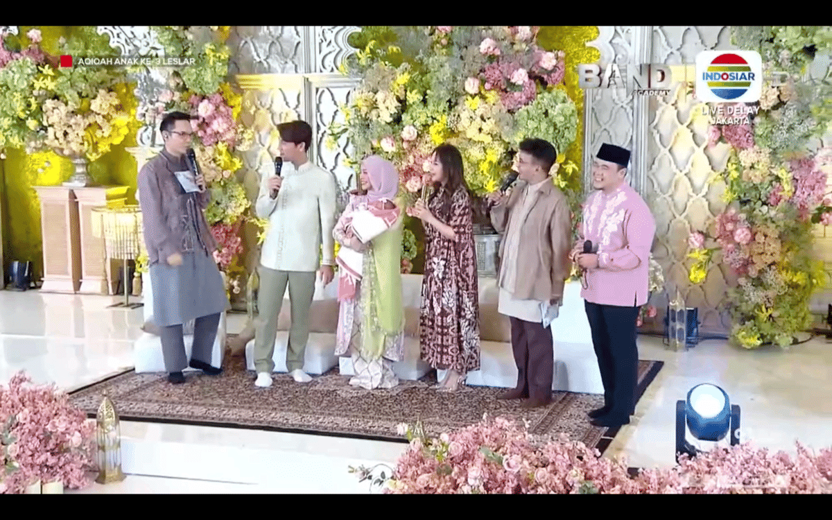 7 Dekorasi Akikah Anak Ketiga Lesti-Billar, Nuansa Floral-Arabian