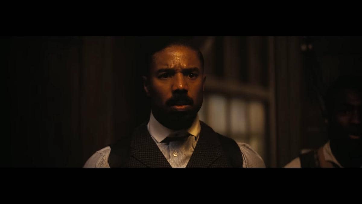 Cuplikan film Sinners yang menampilkan wajah Michael B. Jordan