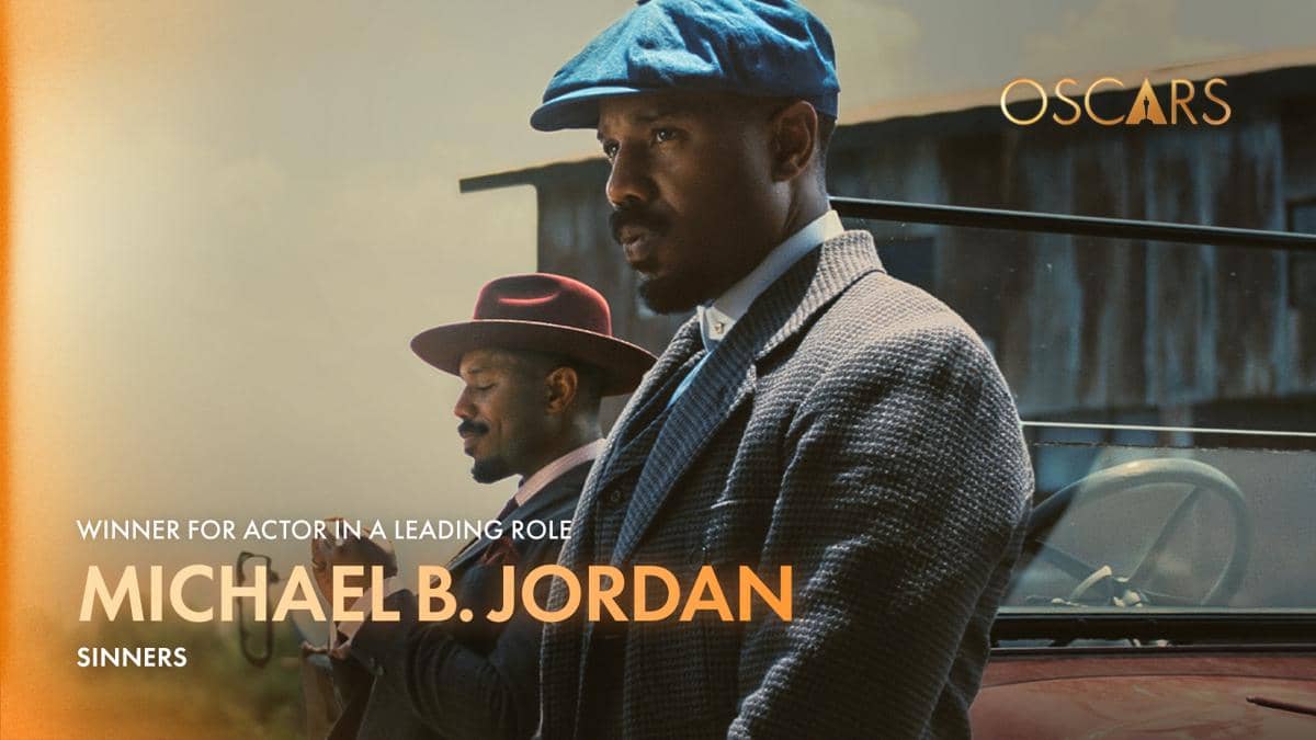 Visual kemenangan Michael B. Jordan di Oscars 2026