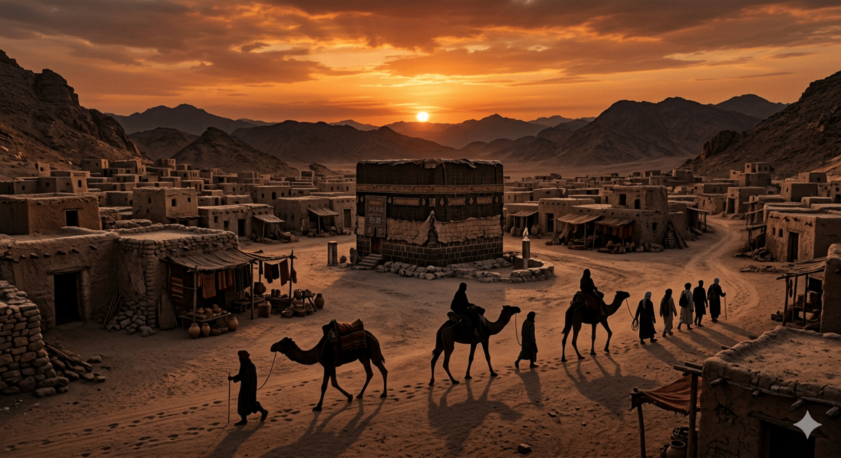 Ilustrasi Kota Makkah masa lampau