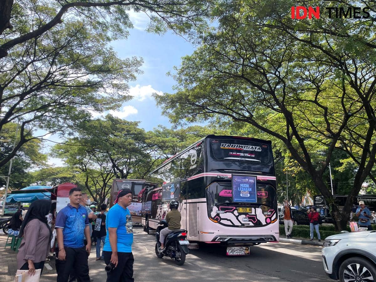 Pelepasan Mudik Gratis Jateng 2026 di TMII, Ratusan Bus Diberangkatkan