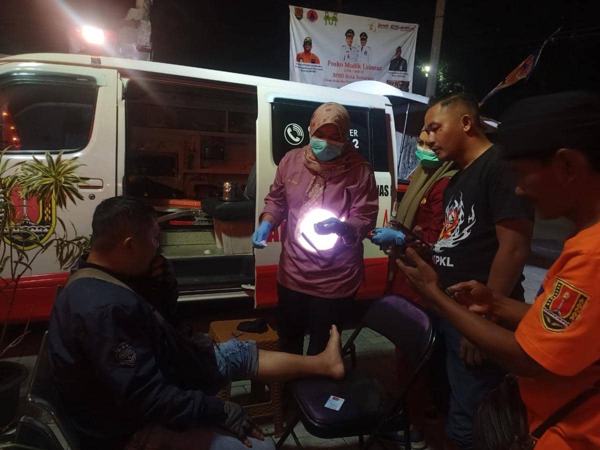 posko mudik, bpbd semarang