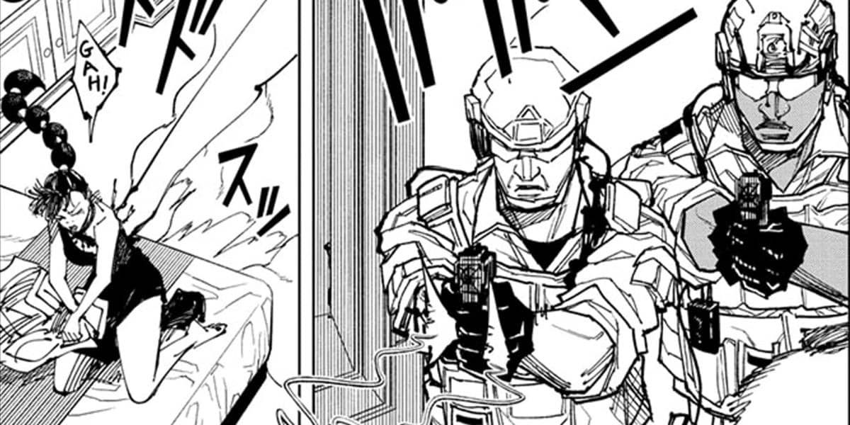 Remi ditangkap militer Amerik Serikat di Jujutsu Kaisen Culling Game.jpg