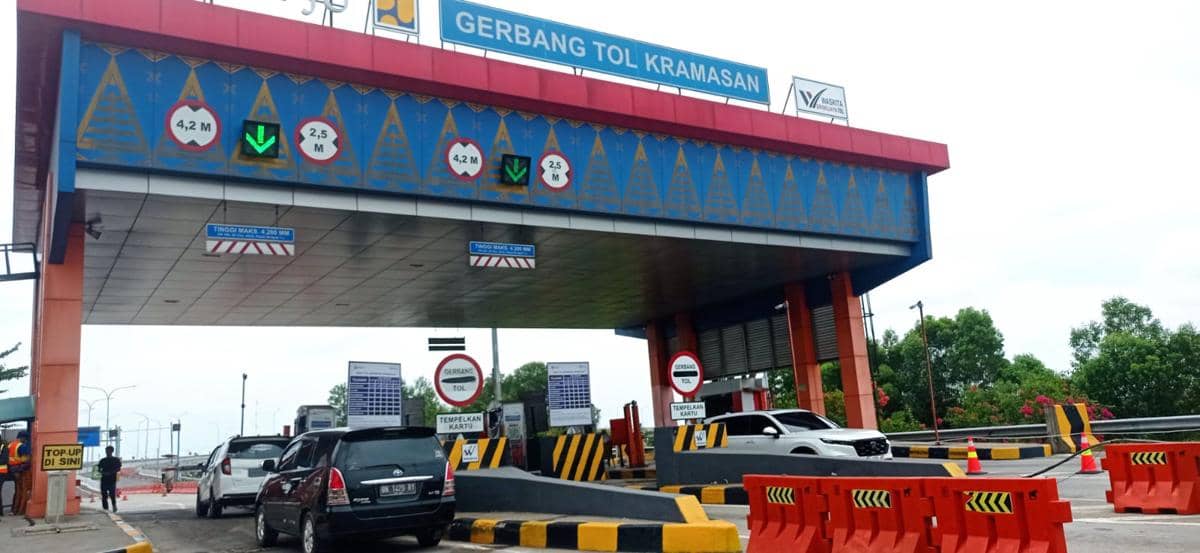Arus Mudik: Tol Keramasan Kayuagung-Palembang Tambah 6 Gardu Satelit