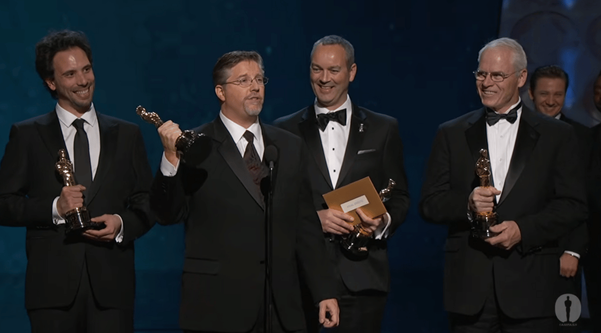 cuplikan pidato tim VFX Life of Pi