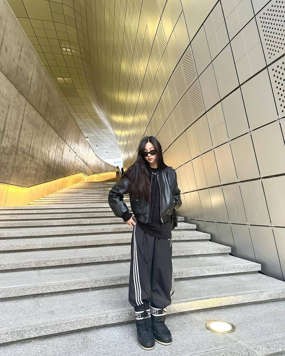 OOTD kasual sporty ala Hayoung Apink 