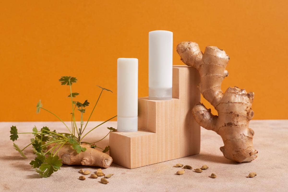 ilustrasi minyak esensial jahe 