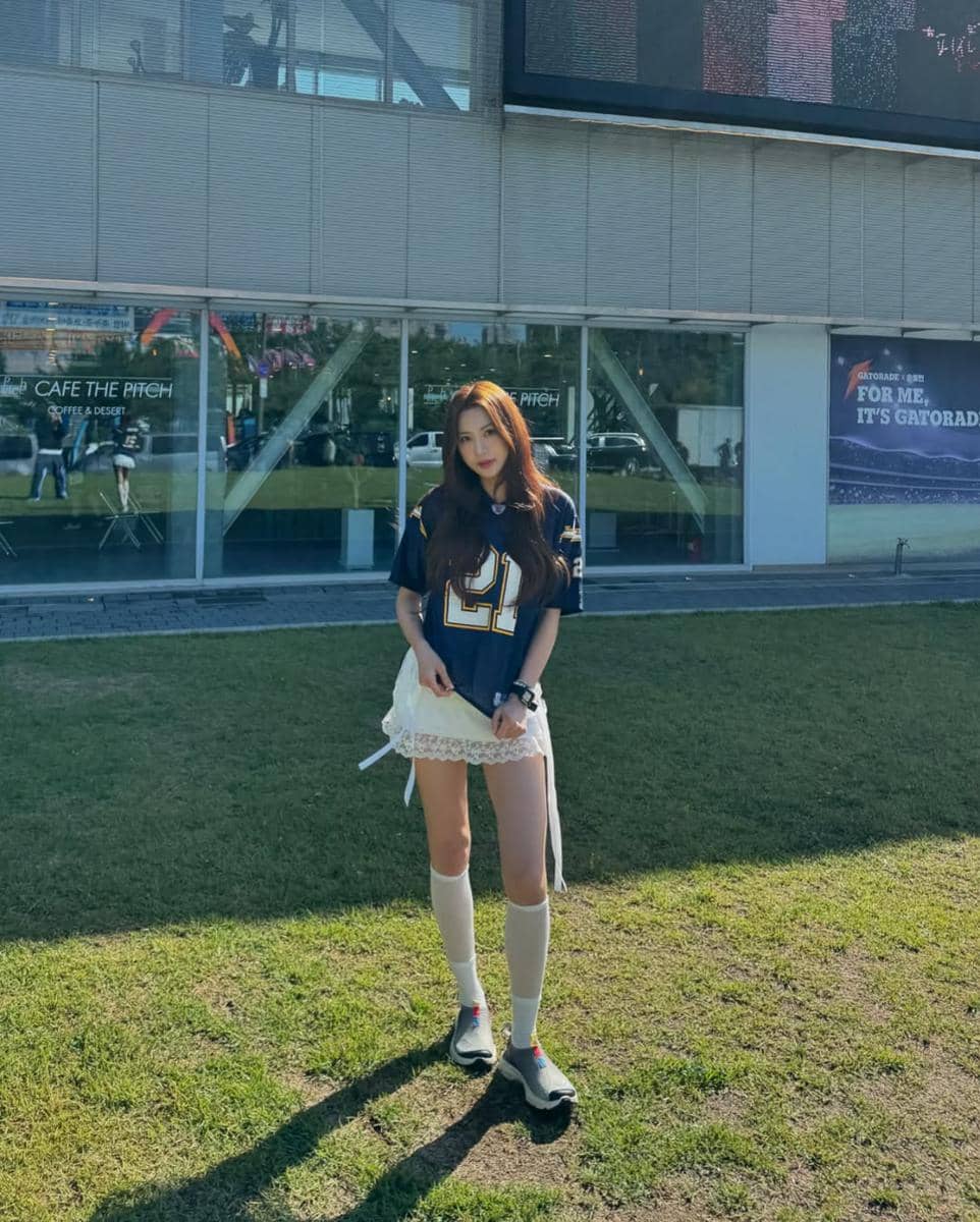 OOTD sporty ala Hayoung Apink 