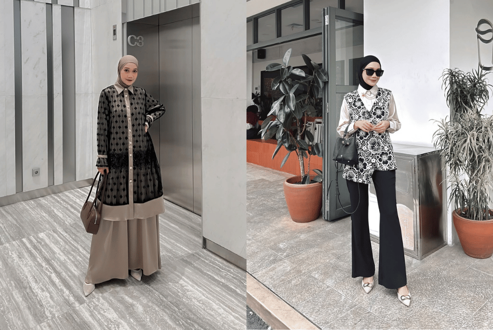 7 Inspirasi OOTD Lebaran Serba Hitam ala Uwie Mariska, Mewah dan Berkelas!