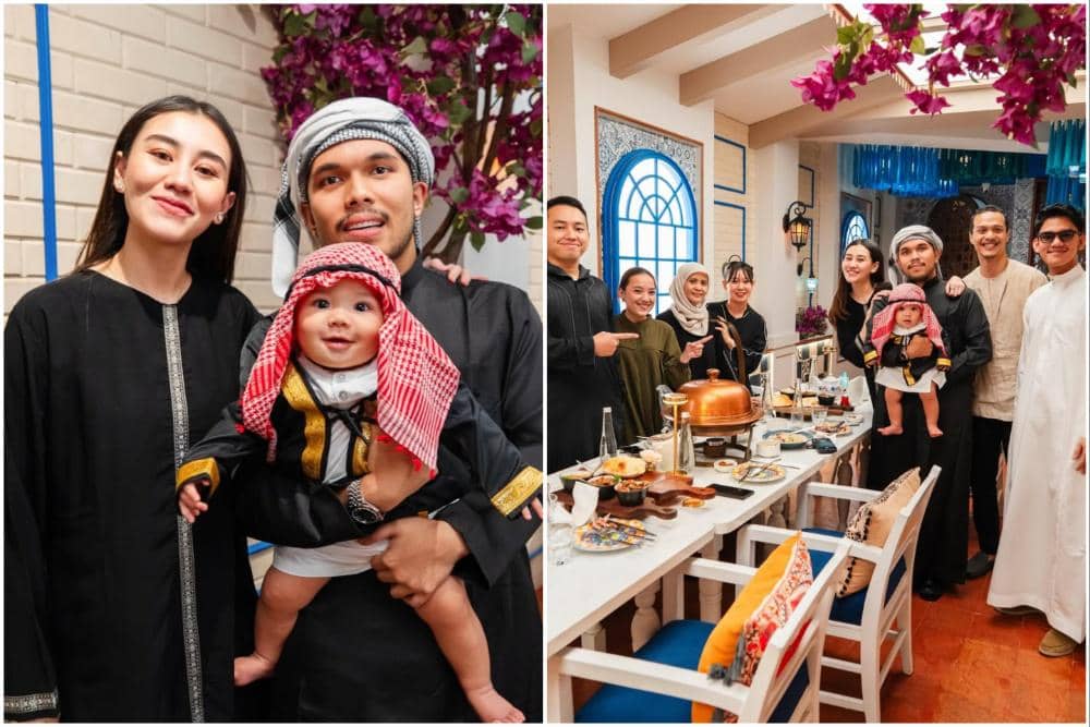 8 Potret Thariq Halilintar Adakan Buka Bersama para Karyawan