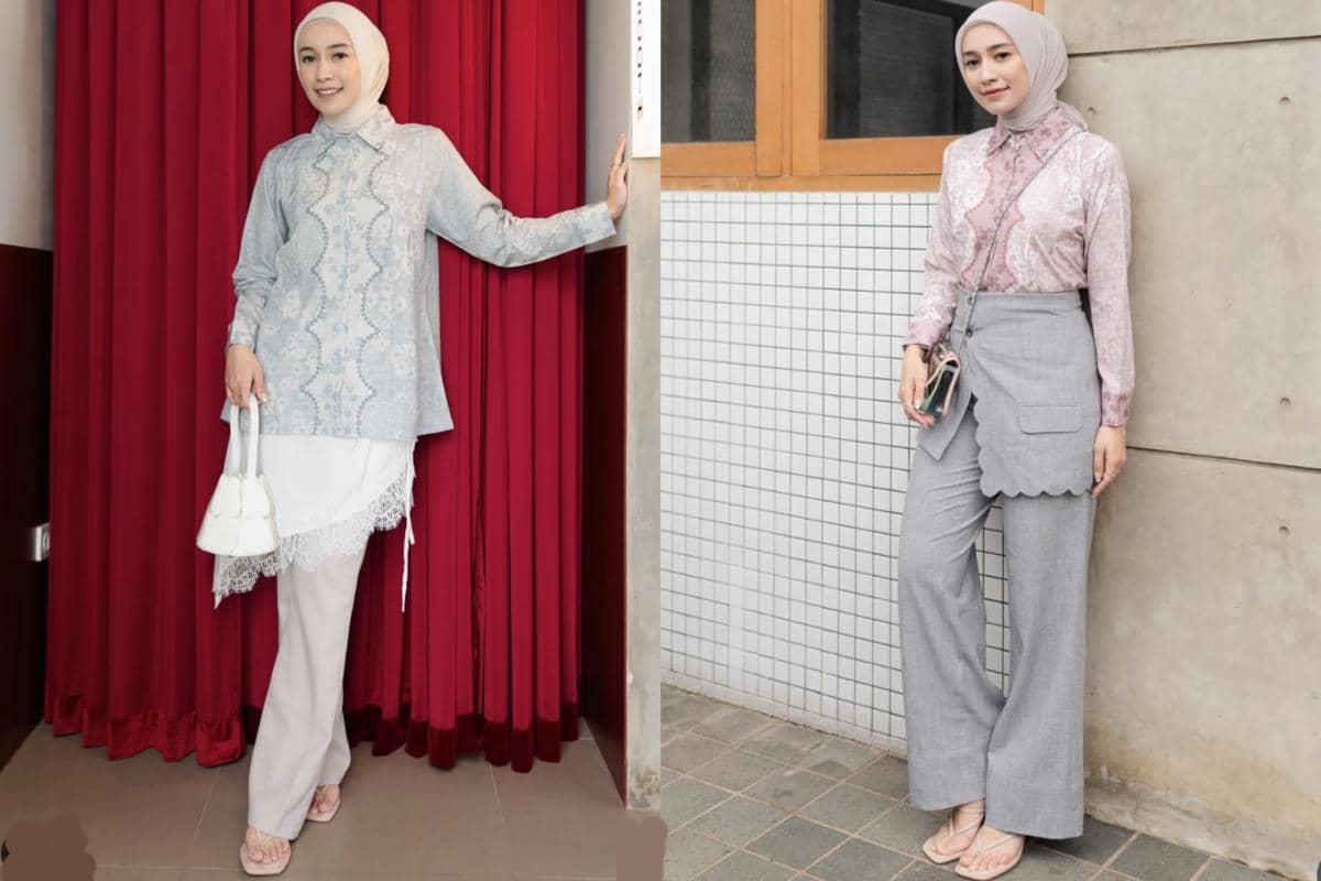 7 Ide Outfit Lebaran Pakai Celana ala Mega Iskanti, Tetap Stylish!
