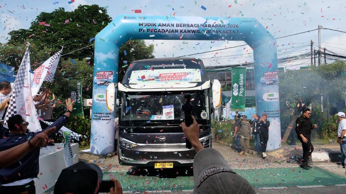 Pegadaian Kanwil VIII Jakarta 1 Gelar Mudik Aman Berbagi Harapan 2026