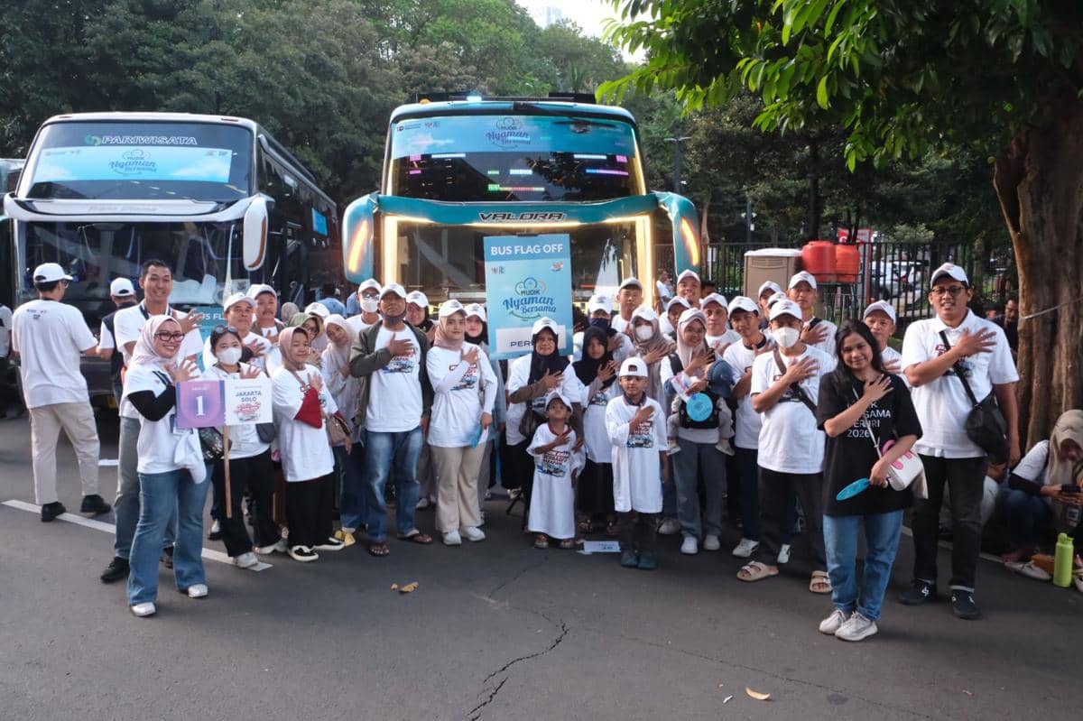 500 Peserta Mudik Gratis Peruri Meluncur ke Semarang-Solo