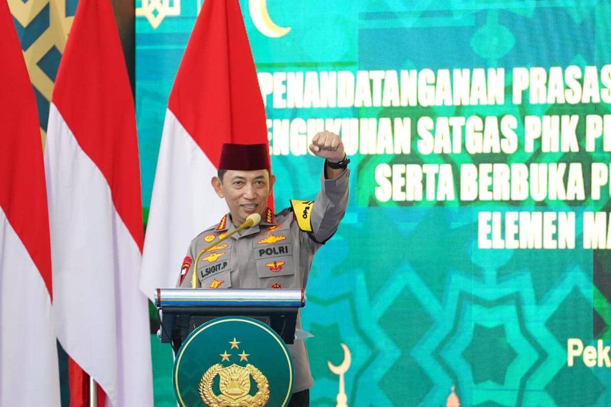 Kapolri Kukuhkan Satgas PHK dan Ojol Kamtibmas oleh Polda Riau