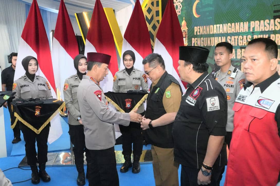 Kapolri Kukuhkan Satgas PHK dan Ojol Kamtibmas Polda Riau