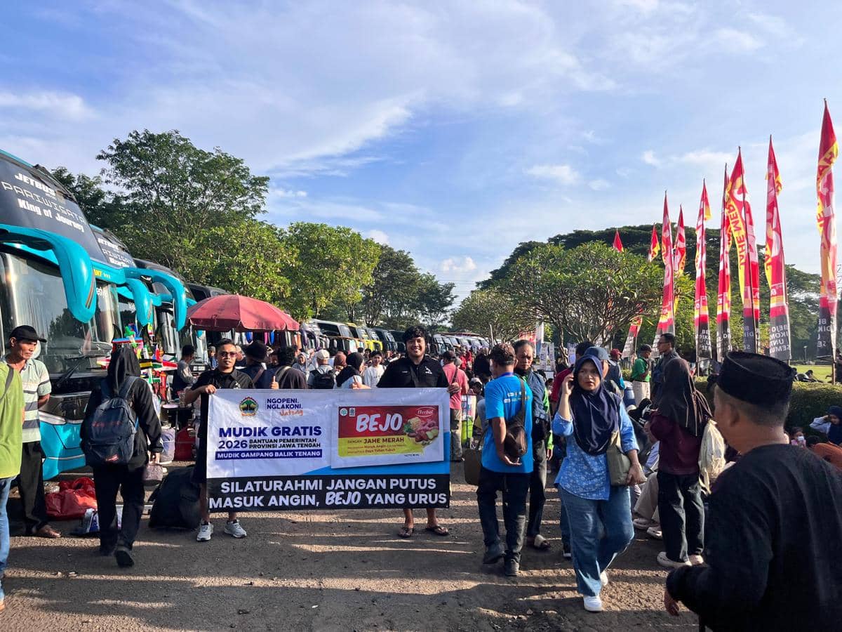 16 Ribu Perantau Mudik ke Jateng, Dapat 32 Ribu Paket Bejo Jahe Merah
