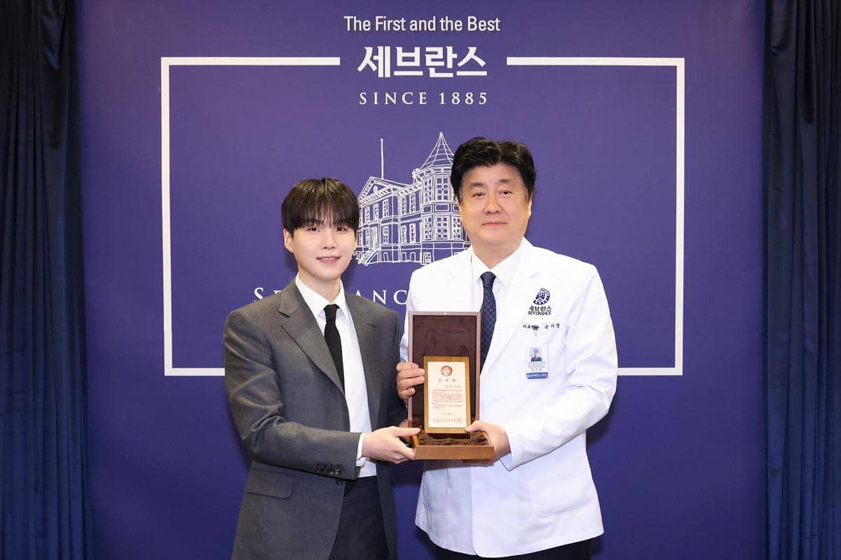 SUGA BTS di peresmian Min Yoon Gi Treatment Center (dok. Yonsei Medical Center)