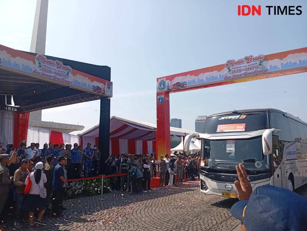 Pramono Lepas 33 Ribu Pemudik dari Monas ke 20 Kota di Indonesia