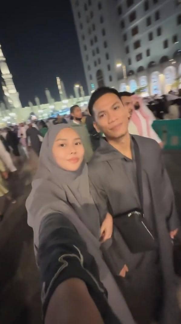 momen Dara Arafah jalani iktikaf Ramadan 2026 bersama suami di Masjid Nabawi