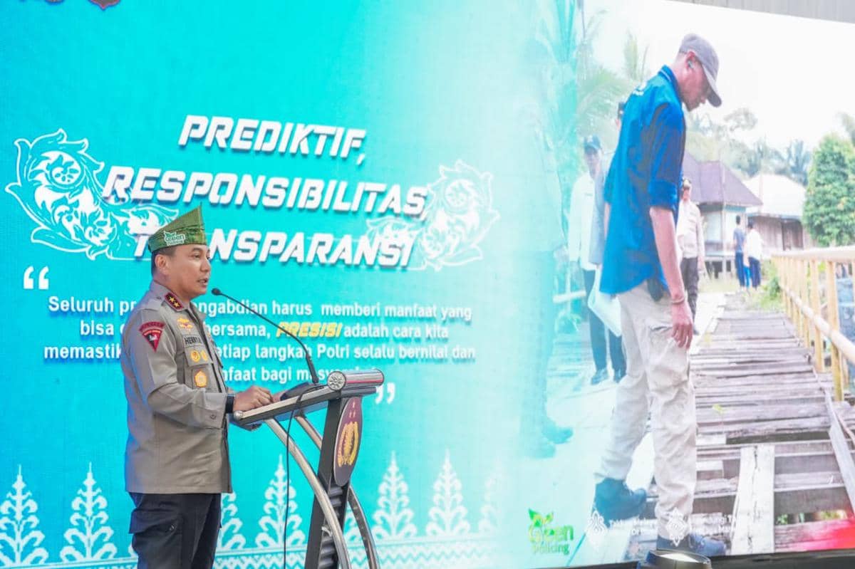 Kapolri Resmikan Jembatan Merah Putih Presisi di Riau