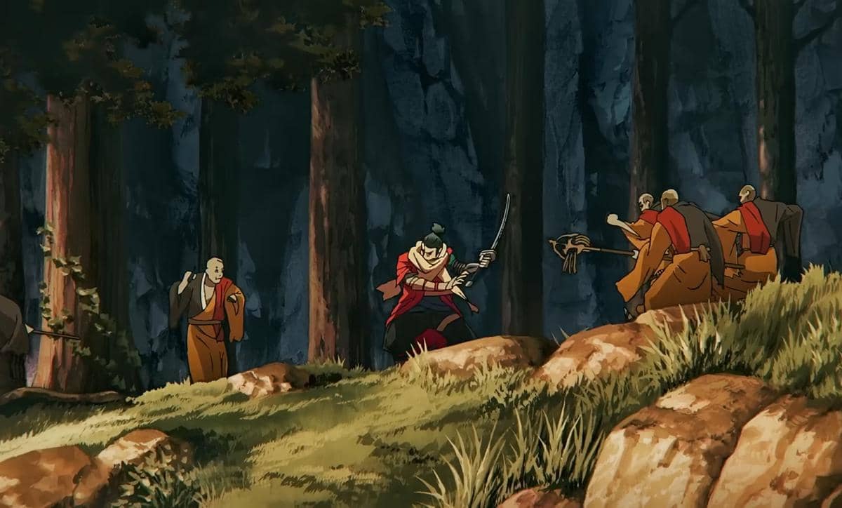 cuplikan trailer dari film anime Sekiro: No Defeat