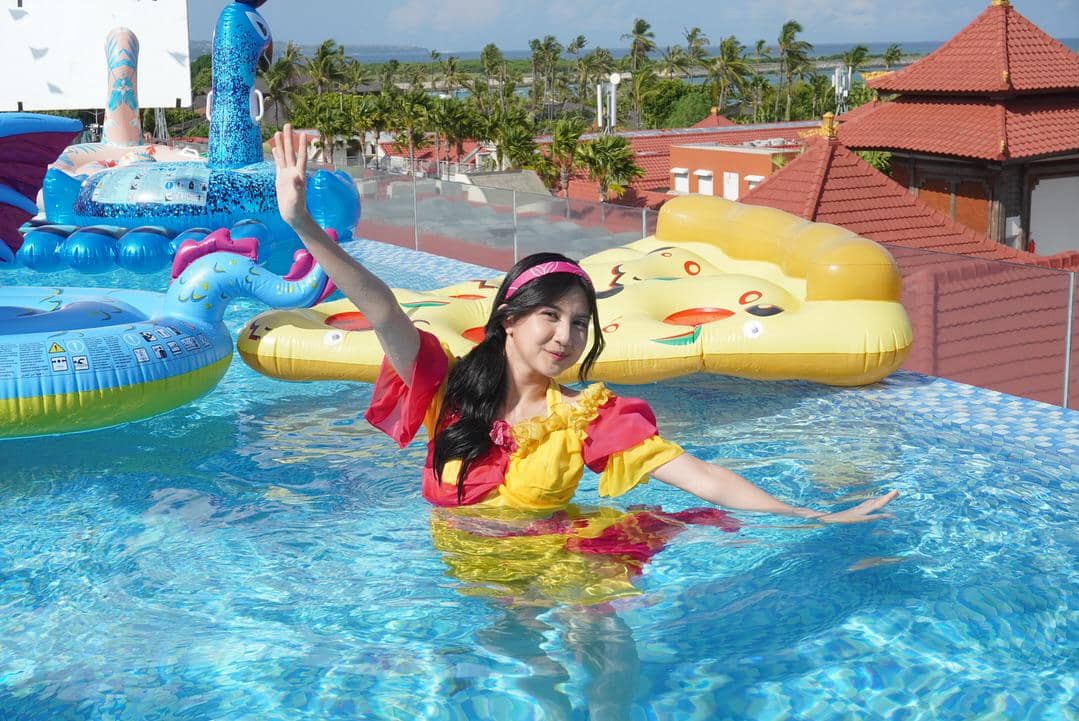 Potret Anindya di balik layar syuting MV Oh my pumpkin! JKT48