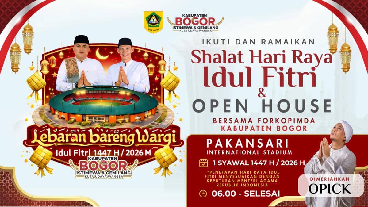 Bupati Bogor Gelar Open House Bersama Forkopimda di Lebaran 2026