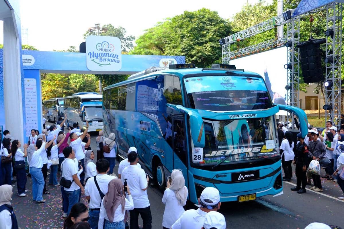 500 Peserta Mudik Gratis Peruri Meluncur ke Semarang-Solo