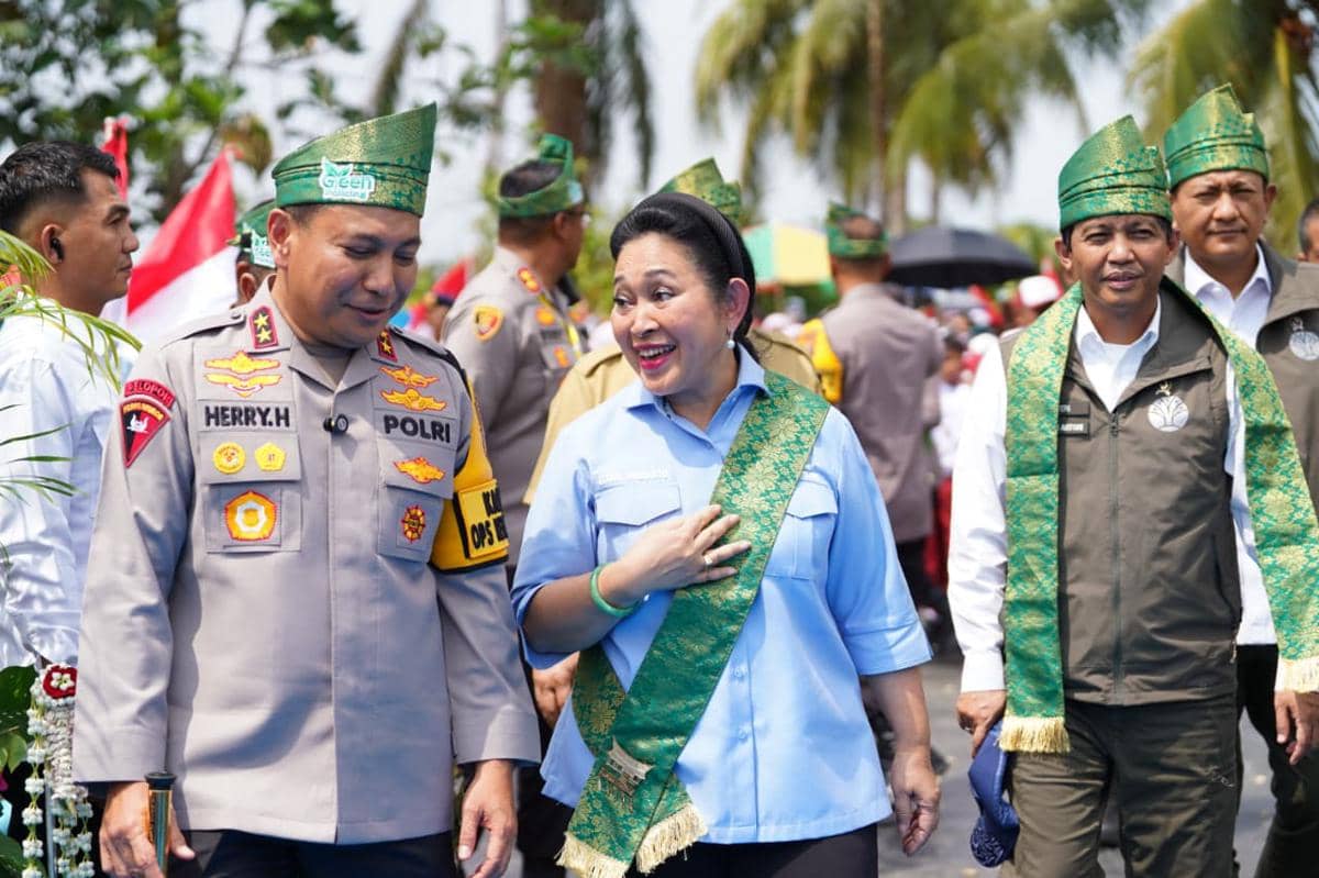 Kapolri Resmikan Jembatan Merah Putih Presisi di Riau