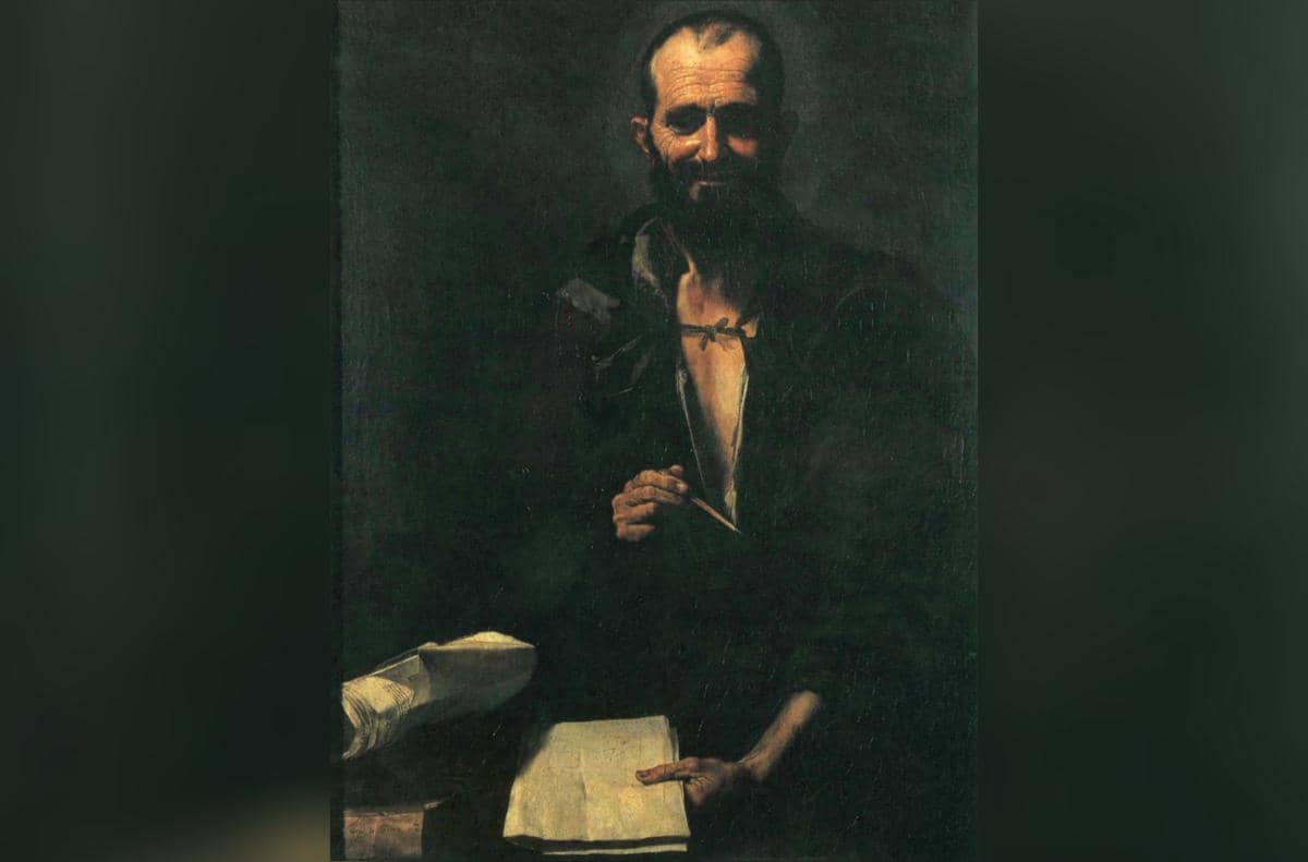 lukisan potret Democritus