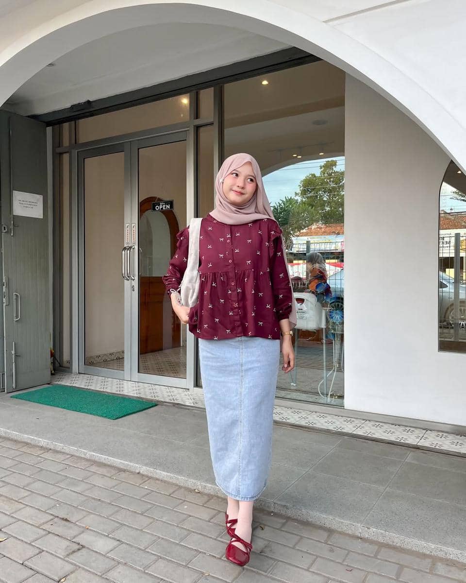 inspirasi OOTD ala Siska Amera