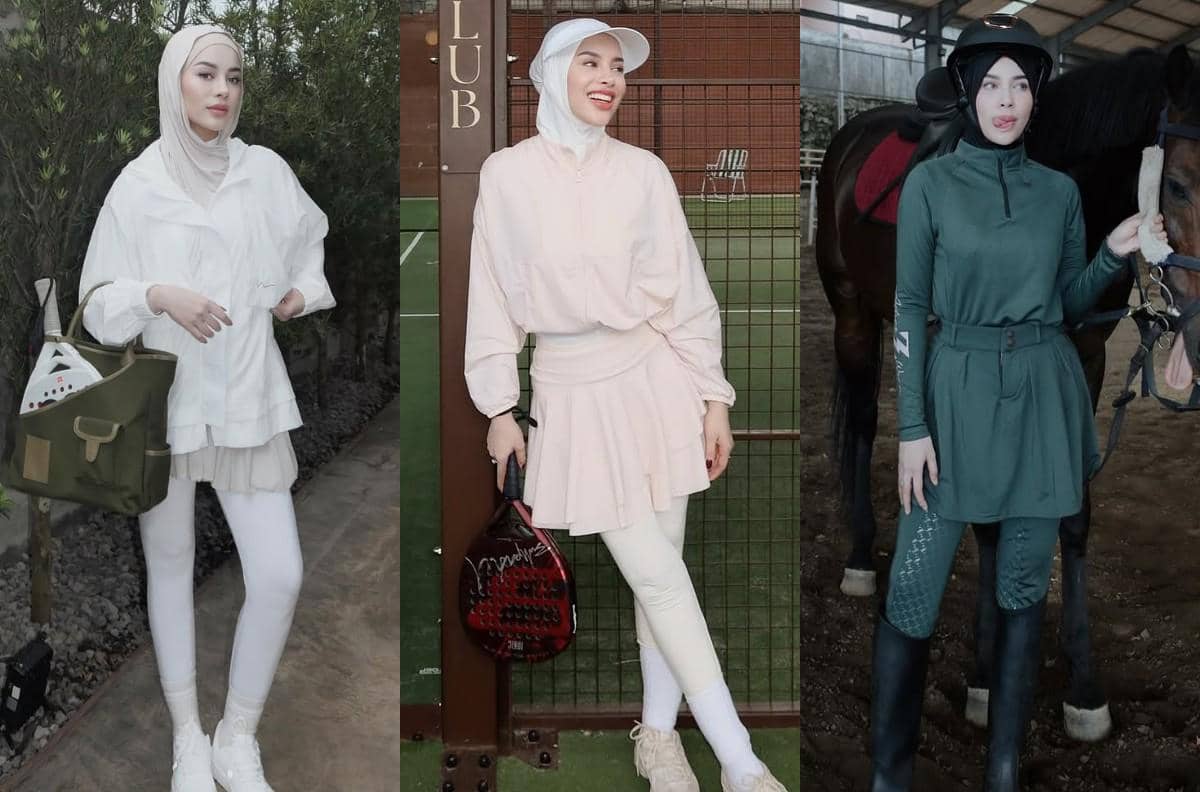 8 Gaya Olahraga Selebgram Emy Aghnia, Padel hingga Berkuda!