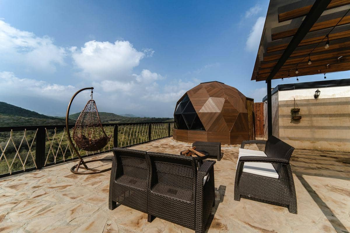 ilustrasi tempat glamping