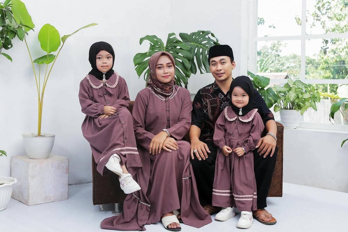 foto keluarga saat Lebaran