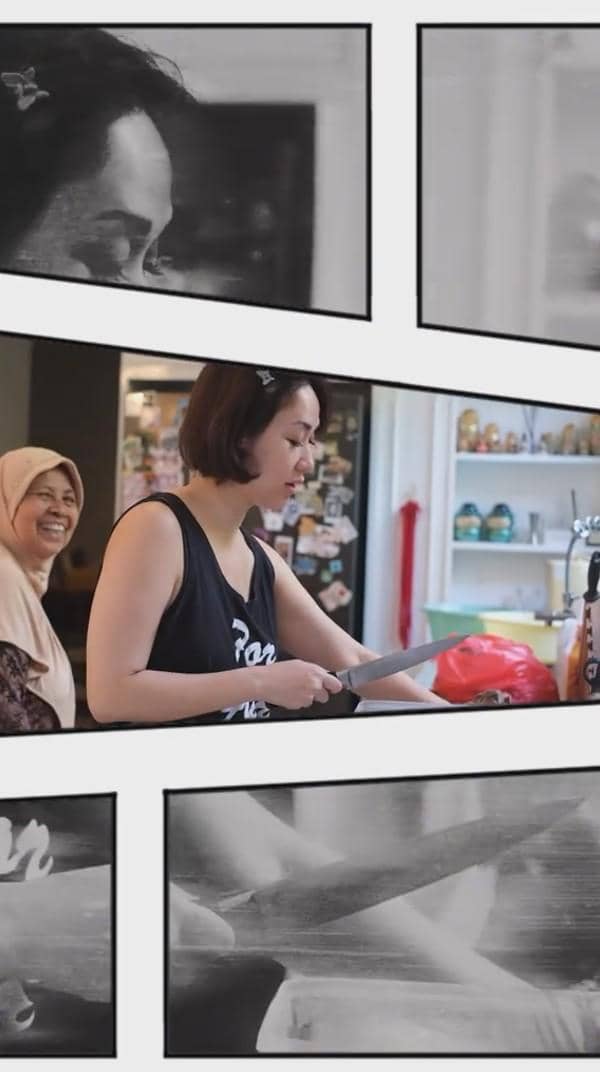 Bunga Citra Lestari sedang memasak rendang untuk Lebaran 2026